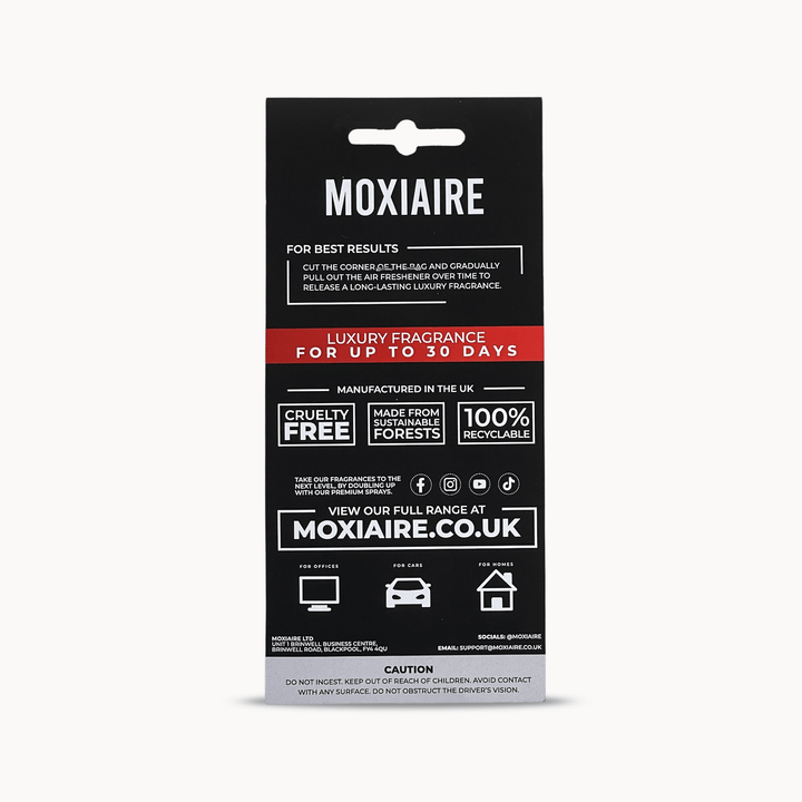 moxiaire juicy cherry premium hanging air freshener - turbo scents luxury fragrance