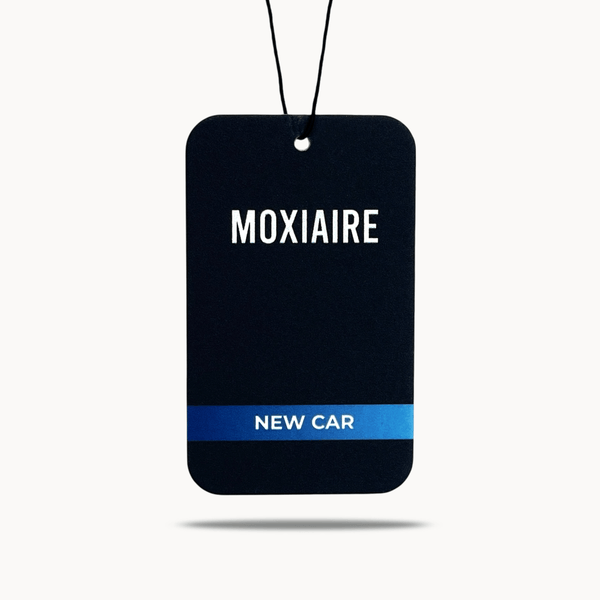 moxiaire new car premium hanging air freshener - turbo scents luxury fragrance new car scent