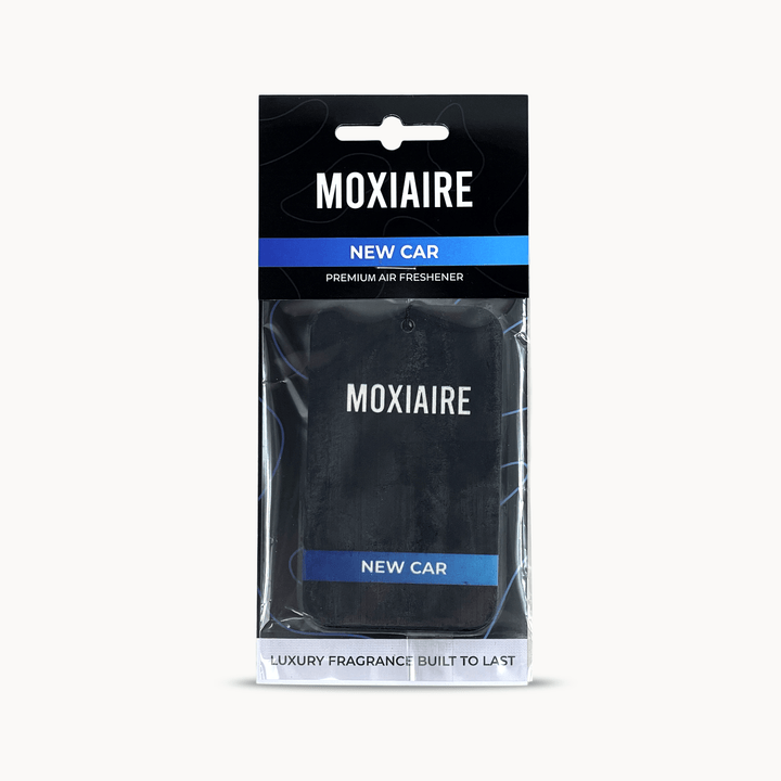 moxiaire new car premium hanging air freshener - turbo scents luxury fragrance new car scent